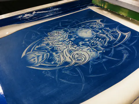 Screen and press setup during screen-printing pre-production